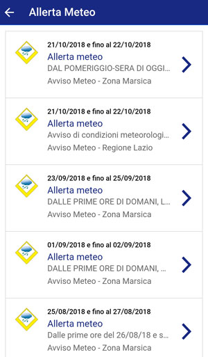 Il Comune Informa 2.0 - Allerte Meteo